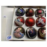 HAND PAINTED 11 ORNAMENTS