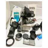 PANASONIC VIDEO CAMERA RECORDER WITH MICROPHONE,