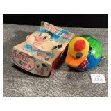 MECHANICAL LOVELY DUCK TOY, MADE IN JAPAN