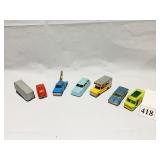 CAST IRON FIGURES, TOY CARS ETC.