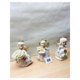 THREE FIGURES INCL. LEFTON TWO PEDALS CHIPPED,