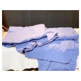 88" WIDE TWO BLUE BLANKETS