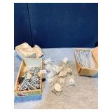 6.5" SPIKES, SCREWS, PORCELAIN KNOBS