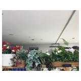 ARTIFICIAL PLANTS, IVY, TIN W/ FLOWERS