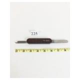 PIERRE CARDIN BROWN PAISLEY PATTERN HANDLE DOUBLE