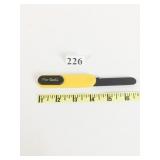 PIERRE CARDIN SINGLE BLADE YELLOW HANDLE KNIFE