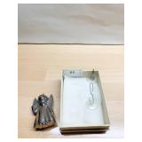 GOLDSTROHMS STERLING ANGEL ORNAMENT