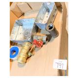 1/2" GAS BULB VALVE, FITTING, KEY SAW, ELECT.
