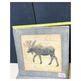 MOOSE RAISED STONE PICTURE