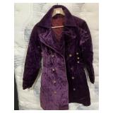 VINTAGE PURPLE COAT SZ. 10 APPROX