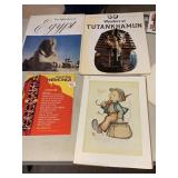 HUMMEL PRINT, EGYPT BOOK, TUTANKHAMUN BOOK ETC.