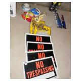 SIGNS, DROP CLOTH, TAPE