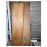 THREE CLOSET DOORS 20" PANELS 79" H