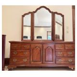 THOMASVILLE DRESSER W/ TRIFOLD BEVELED MIRROR - 3