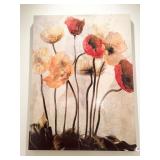 CANVAS PICTURE OF FLOWERS 31" W X 41" H