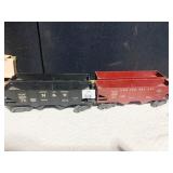 LIONEL TRAIN CARS 2 N &W #3456 & 2 LEHIGH VALLEY