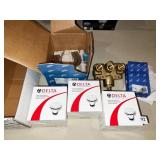 THREE NEW DELTA SHOWER HEADS, ROUGH IN BASE