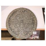AZTECA MEXICO PLAQUE 17" ROUND