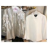 SILVER J. CREW BLOUSE METALLIC, 2 DRYCLEANED 2
