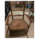 HIGH BACK CHAIR WITH WOVEN SEAT