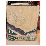 CHROME FRAME - ACRYLIC ON CANVAS 25" X 30"