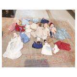 DOLLS 3 AND DOLL CLOTHES