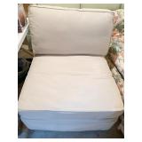 BEIGH  CHAIR WITH EXTRA CUSHION30" W X 38" D