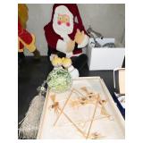 ANGELS, SANTA, SILVER RIBBON