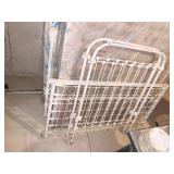 ANTIQUE IRON CRIB - RUNGS 3.25" APART 30" X 44" H