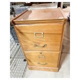 WOOD 2 DRAWER FILE