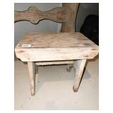 PRIMITIVE STOOL 12" H X 13" W X 10" D