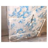 BEAUTIFUL HEAVY ANTIQUE IRON FULL SIZE BED W/