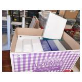 BOX OF BINDERS