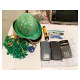 30X CALCULATOR, ST. PATRICK HAT ETC.