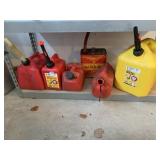 ASSORTED GAS AND DIESEL CANS