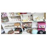 WHITE PAINTED 2 SHELVES 28" H X 87.5" W