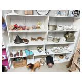 57"H - 2 SECTION WOOD SHELVES 72.5"