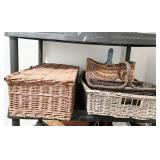 YARN BASKET, DOUBLE HANDLE TRAY, BASKETS