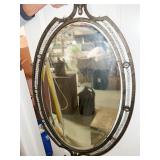 MODERN OVAL MIRROR 36" X 20"