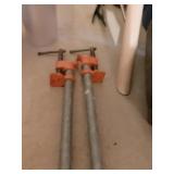 TWO FURNITURE BAR CLAMPS