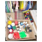 CRAYOLA PENCILS, PAINT, WATERCOLOR SET, BRUSHES