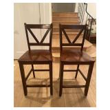 WOOD BAR STOOLS