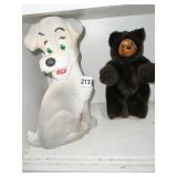 1985 DISNEY DOG AND RAINKIN BEAR W/ TAGS