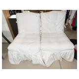 SIDE CHAIRS ROSE COLOR W/ CHAIR COVERS