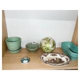 MCCOY PLANTER W/ LINER, ROSEVILLE RECTANGLE