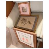 JANE HAVERS TELLER FRAMED UNDER GLASS ORIGINAL