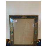 ANTIQUE PICTURE FRAME WITH STONES ON SIDE