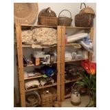 WOOD 6FT H SHELF (NO CONTENTS)