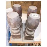 4 WOOD TABLE LEGS 12" H