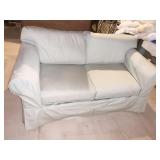 LIGHT GREEN 65" W LOVESEAT